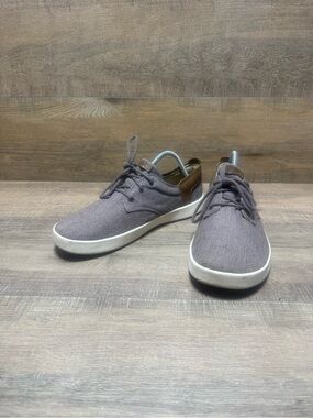 Chaco Men's Casual Lace-Up Sneakers - Gray with Brown Heel